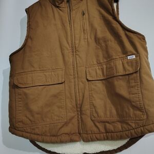 Lee Men's Tan Hooded Vest